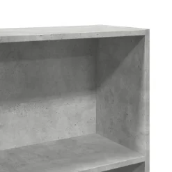 vidaXL - Boekenkast met 5 vakken - Betongrijs - Bewerkt hout - 80x24x176 cm Hot