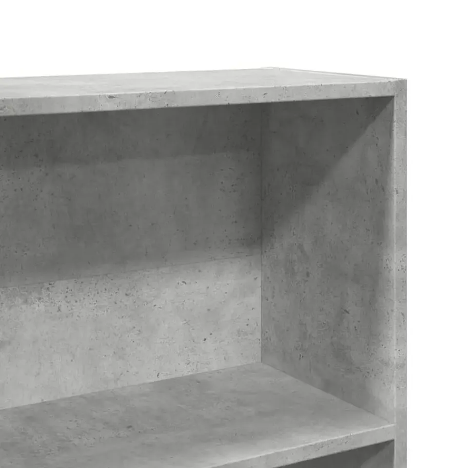 vidaXL - Boekenkast met 5 vakken - Betongrijs - Bewerkt hout - 80x24x176 cm Hot
