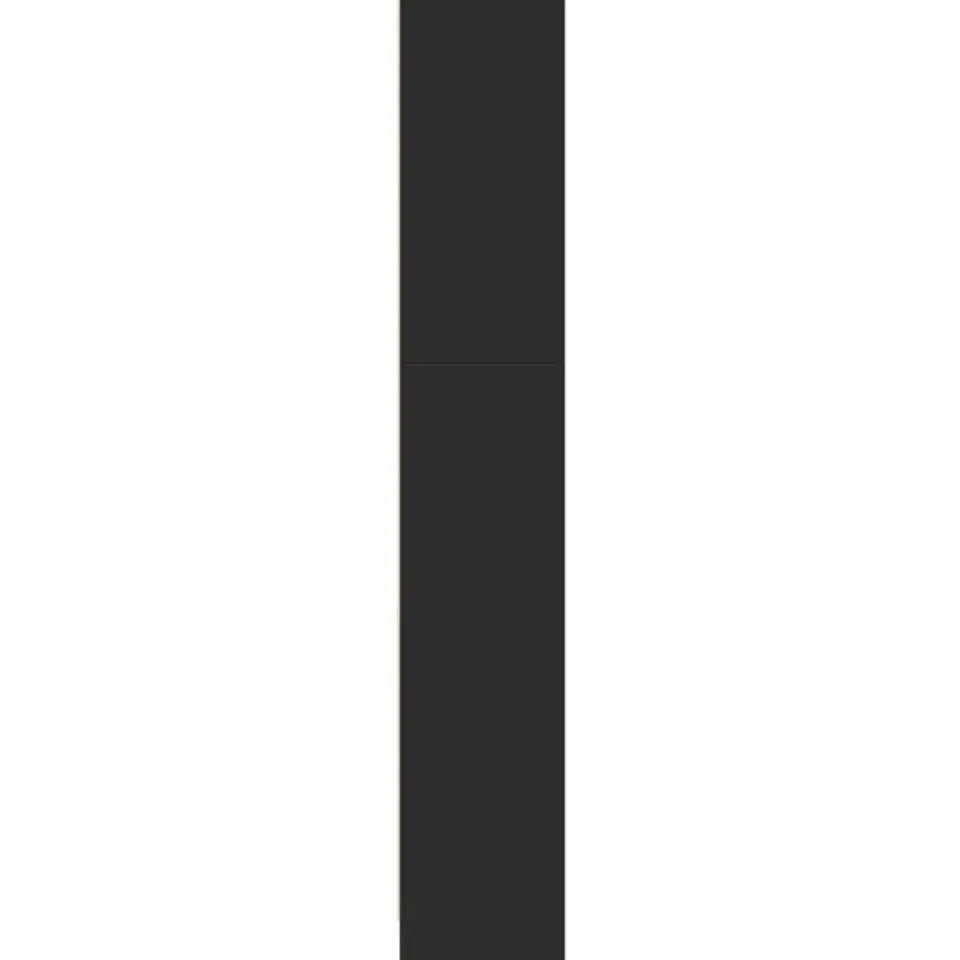 vidaXL - Boekenkast met 4 vakken - Zwart - Bewerkt hout - 40x24x143 cm Clearance