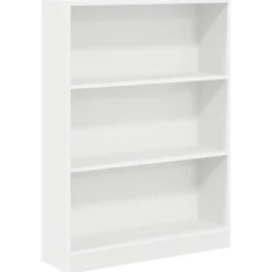 vidaXL - Boekenkast met 3 vakken - Wit - Bewerkt hout - 80x24x109 cm Best
