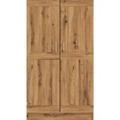 vidaXL - Boekenkast met schappen en 2 deuren - Artisan eiken - 82.5x30.5x150 cm