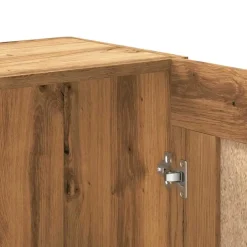 vidaXL - Boekenkast met schappen en 2 deuren - Artisan eiken - 82.5x30.5x150 cm