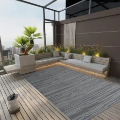 vidaXL - Buitenkleed - Antraciet - Polypropyleen - 140 x 200 cm Discount