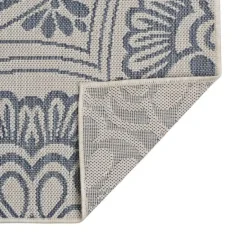 vidaXL - Buitenkleed - Blauw - Kunststof - 80 x 150 cm Outlet