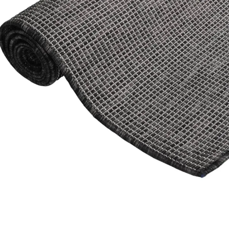 vidaXL - Buitenkleed - Grijs - Kunststof - 140 x 200 cm Hot