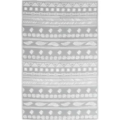 vidaXL - Buitenkleed - Grijs - Polypropyleen - 120 x 180 cm Clearance