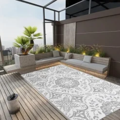 vidaXL - Buitenkleed - Grijs - Polypropyleen - 140 x 200 cm Hot