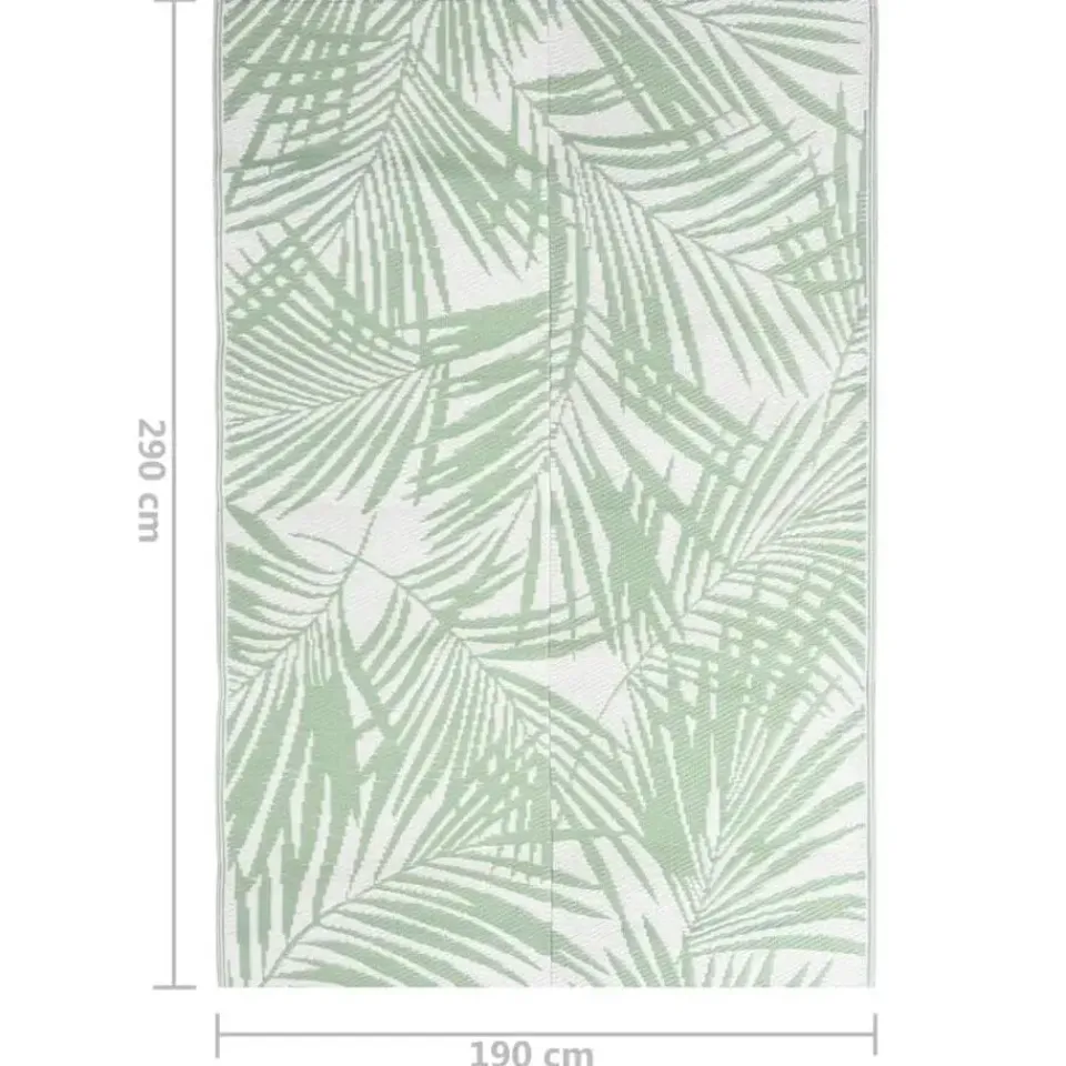 vidaXL - Buitenkleed - Groen - Polypropyleen - 190 x 290 cm Online