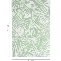 vidaXL - Buitenkleed - Groen - Polypropyleen - 120 x 180 cm Online