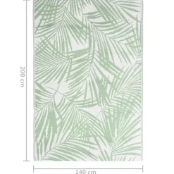 vidaXL - Buitenkleed - Groen - Polypropyleen - 140 x 200 cm Outlet