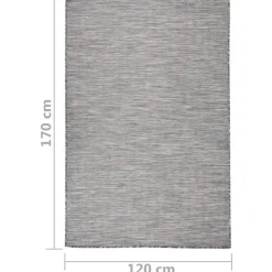 vidaXL - Buitenkleed - Zwart - Kunststof - 120 x 170 cm Best