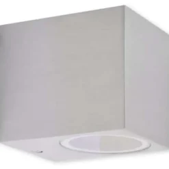 vidaXL - Buitenlamp - Zilver - Aluminium - 6.8 x 9.2 x 8.1 cm - 2 stuks Sale