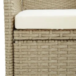 vidaXL - Buitenstoel - Beige - Poly rattan - 2 stuks New