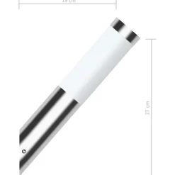vidaXL - Buitenverlichting - Zilver - Roestvrij staal Sale