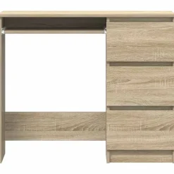 vidaXL - Bureau - Bruin - Bewerkt hout Best