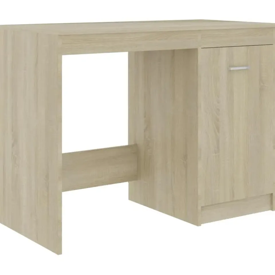 vidaXL - Bureau - Bruin - Bewerkt hout Outlet