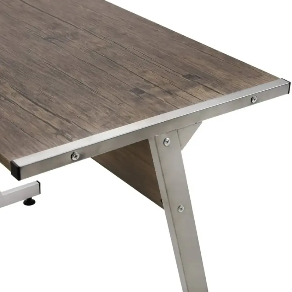 vidaXL - Bureau - Bruin - Bewerkt hout Hot