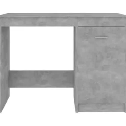 vidaXL - Bureau - Grijs - Bewerkt hout Clearance