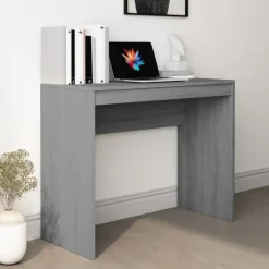 vidaXL - Bureau - Grijs - Bewerkt hout Hot