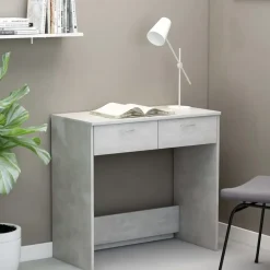 vidaXL - Bureau - Grijs - Bewerkt hout Best