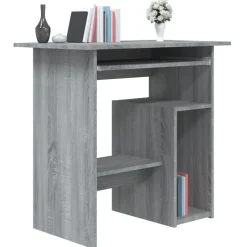 vidaXL - Bureau - Grijs - Bewerkt hout Hot