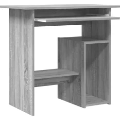 vidaXL - Bureau - Grijs - Bewerkt hout Hot