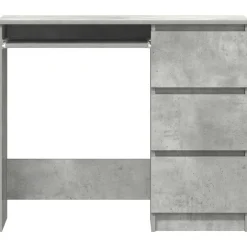 vidaXL - Bureau - Grijs - Bewerkt hout