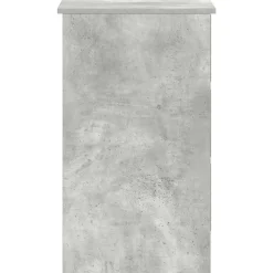 vidaXL - Bureau - Grijs - Bewerkt hout