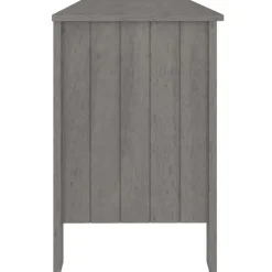 vidaXL - Bureau - Grijs - Grenenhout Outlet