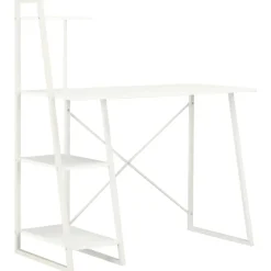 vidaXL - Bureau - Wit - Bewerkt hout Hot