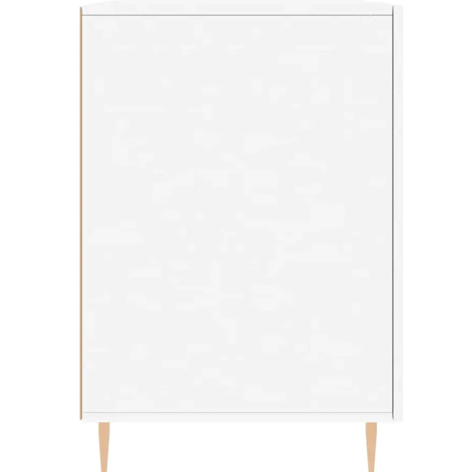 vidaXL - Bureau - Wit - Bewerkt hout