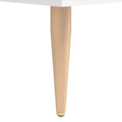 vidaXL - Bureau - Wit - Bewerkt hout