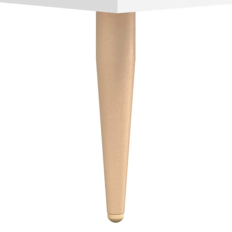 vidaXL - Bureau - Wit - Bewerkt hout