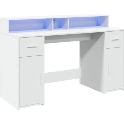 vidaXL - Bureau - Wit - Bewerkt hout - 140 x 55 x 91 cm Hot