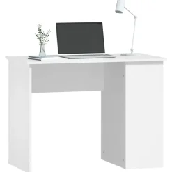 vidaXL - Bureau - Wit - Bewerkt hout Best