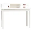 vidaXL - Bureau - Wit - Grenenhout