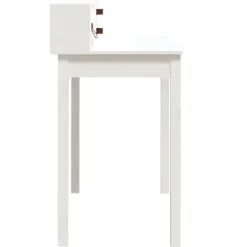 vidaXL - Bureau - Wit - Grenenhout