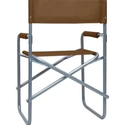 vidaXL - Campingstoel - Bruin - Metaal - 2 stuks Hot