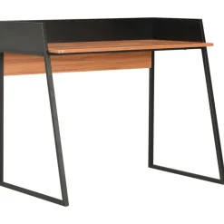 vidaXL - Computertafel - Zwart - Bewerkt hout Outlet