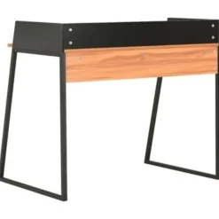 vidaXL - Computertafel - Zwart - Bewerkt hout Outlet
