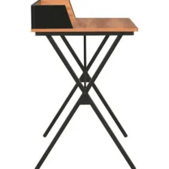 vidaXL - Computertafel - Zwart - Bewerkt hout New