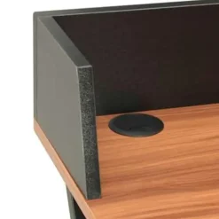 vidaXL - Computertafel - Zwart - Bewerkt hout New