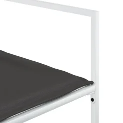 vidaXL - 5-delige inklapbaar Tuinset met kussens -Wit textileen - 110x107 cm Discount