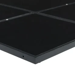 vidaXL - 9-delige inklapbaar Tuinset gris kussens -Zwart textileen - 220x107 cm Online