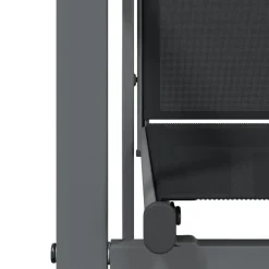 vidaXL - 5-delige Tuinset 4 fauteuils - Zwart - Textileen - 80x80 cm Discount