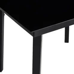 vidaXL - 5-delige Tuinset grijs kussens - Zwart PE rattan en staal - 80x80 cm Hot