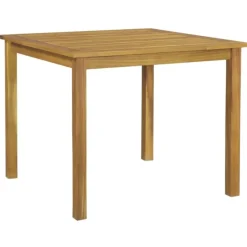 vidaXL - 5-delige Tuinset met wit kussens - Zwart poly rattan - 85x85 cm tafel Best