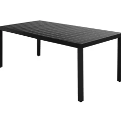 vidaXL - 9-delige Tuinset met kussens - Zwart - PVC-rattan - 184.5x90 cm Best