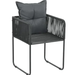 vidaXL - 9-delige Tuinset met kussens - Zwart - PVC-rattan - 184.5x90 cm Best