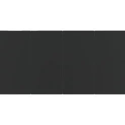 vidaXL - 5-delige Tuinset met kussens - Zwart - PE-rattan en glas - 160x80 cm Discount